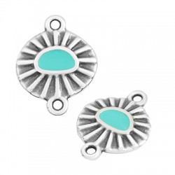 Conector de Metal Zamak Redondo con Ojo Esmaltado 16mm