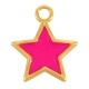 Colgante de Metal Zamak Estrella Esmaltada 17mm