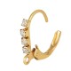 Pendiente de Acero Inoxidable 304 con Strass 12x16mm