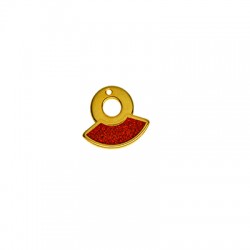 Colgante de Metal Zamak Esmaltado 19x17mm