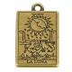 Colgante de Metal Zamak Rectangular Tarot ''LA LUNA'' 15x24mm