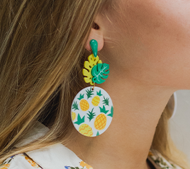 EARRING W/ PINEAPPLES