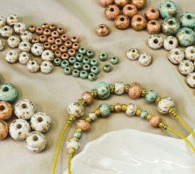 NECKLACES W/ CERAMIC BEADS