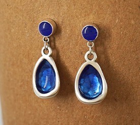 BLUE DROP EARRINGS