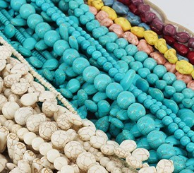Cuentas de howlite